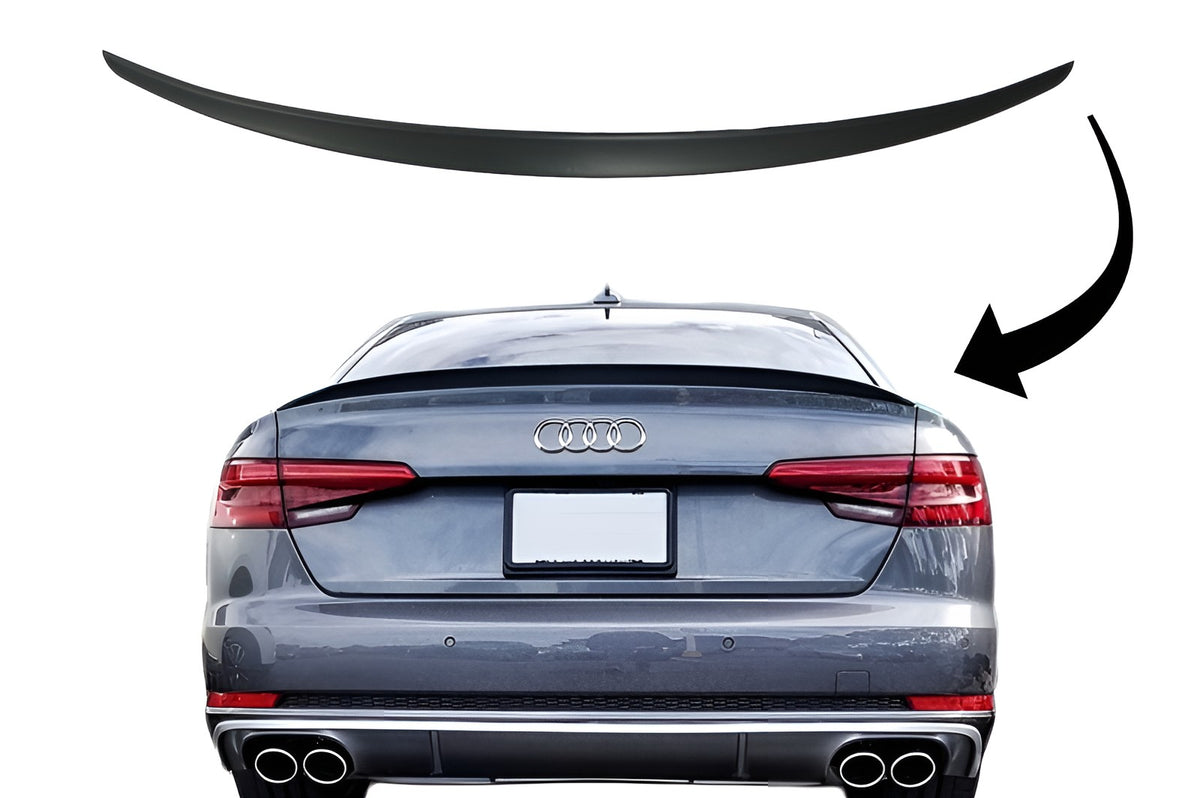 Audi A4 (B9) Rear Spoiler Lip – Unpainted – original photo
