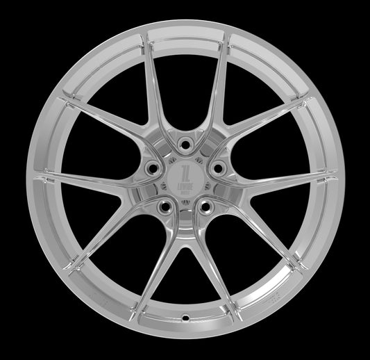 Lowide Wheels LWW 1.2 — forged monoblock wheel, five twin spokes, front face