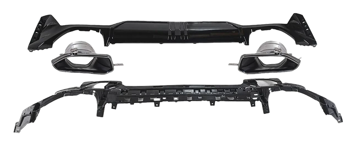 BMW G20 LCI/G21 LCI Rear Diffuser & Exhaust Tips M340I Look V2