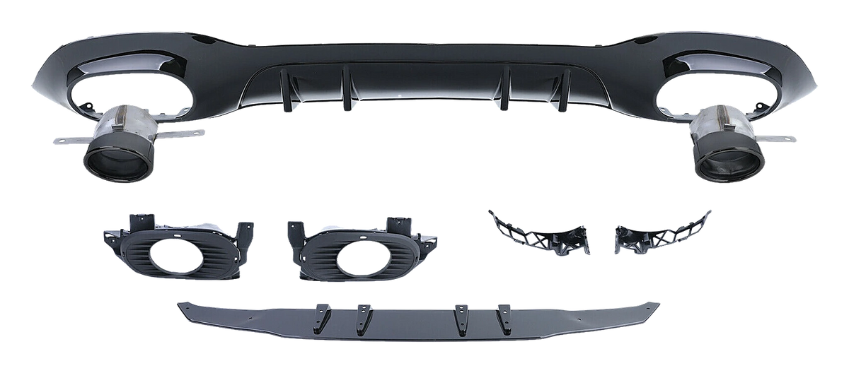 Mercedes-Benz A-Class (W177) Rear Diffuser Set A35 AMG Look V1