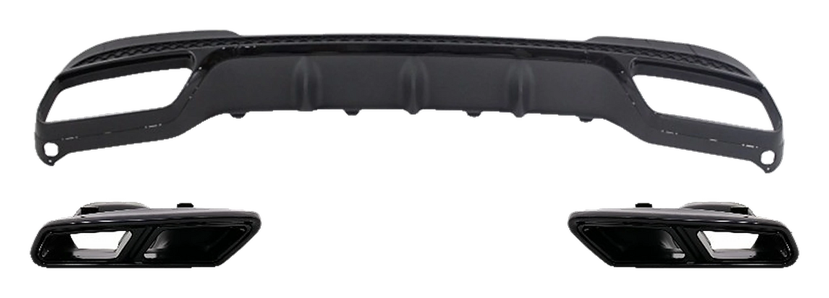 Mercedes-Benz E-Class (W212) Rear Diffuser E63 Look