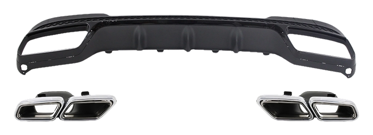 Mercedes-Benz E-Class (W212) Rear Diffuser E63 Look