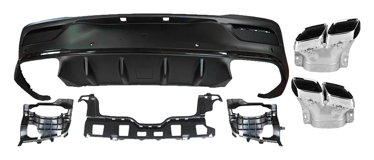 Mercedes-Benz GLE Coupe (W167) Rear Diffuser GLE 63 AMG Look V6