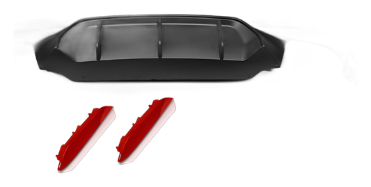 BMW G31 (G30) M5 Look Dual-Exit Rear Diffuser OO-OO V5