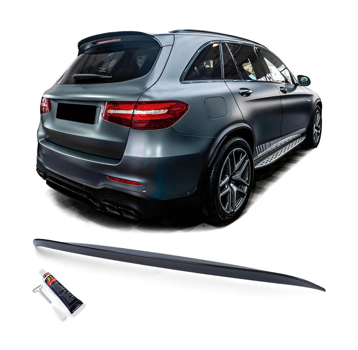 Mercedes-Benz GLC (X253) Roof Spoiler Lip Piano Black V1 – original photo