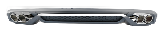 Audi A4 Facelift (B8) Dual-Exit Rear Diffuser Sport Look V2