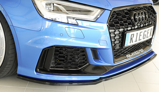 Audi RS3 from 2017 (8V) Rieger Front Splitter Blade – Ref. RIE00088161