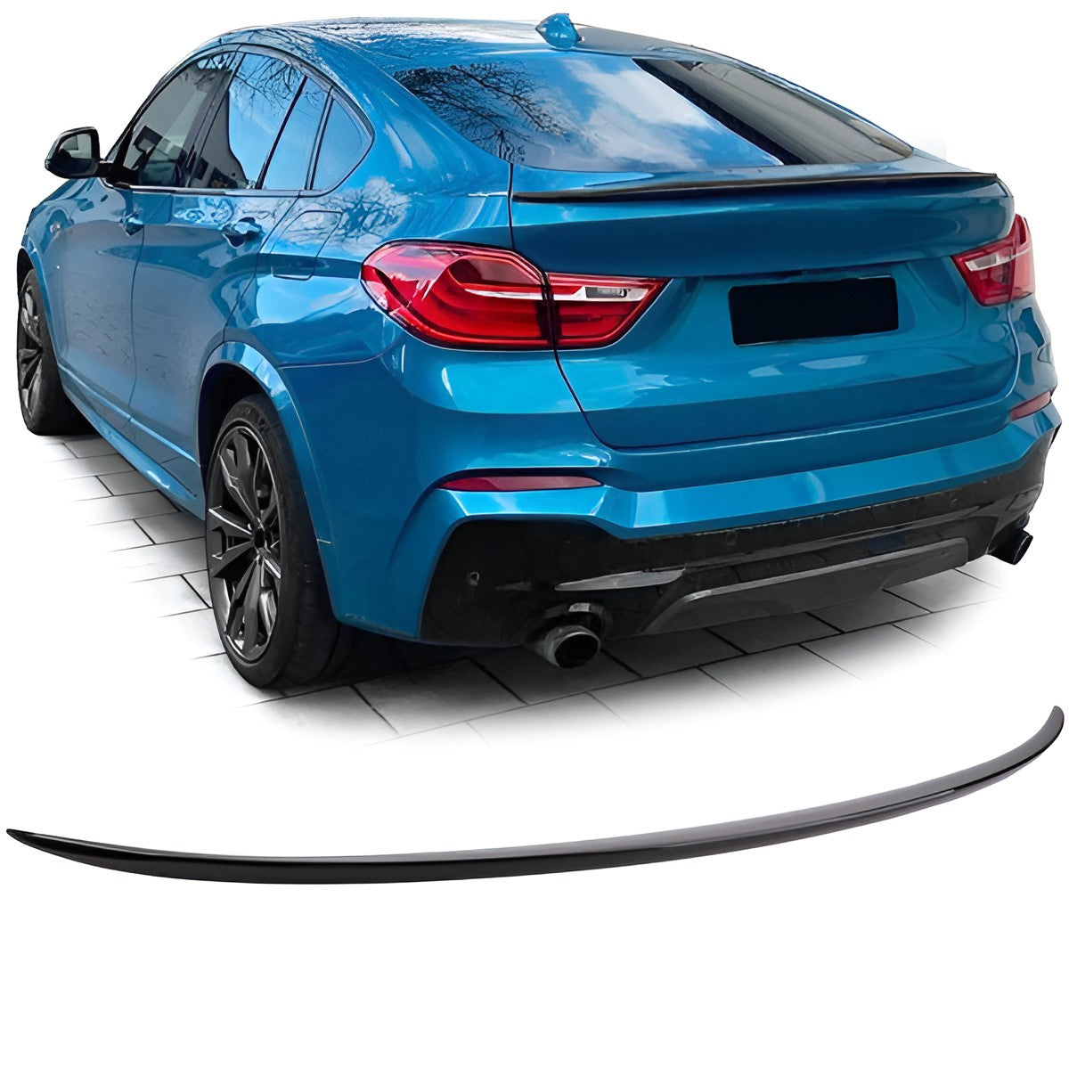 BMW X4 (F26) Rear Spoiler Lip Black V1 – original photo
