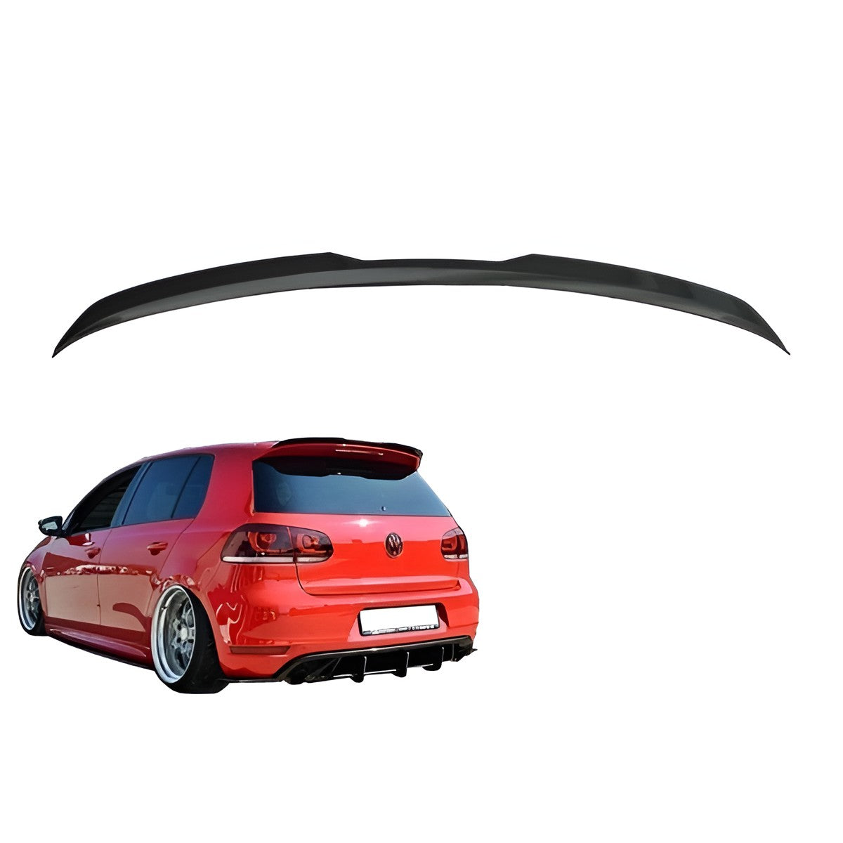 VW Golf 6 GTI / R Roof Spoiler Lip Add-On