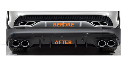 Mercedes-Benz C-Class (W205) Rear Diffuser Package C43 AMG Facelift Look – Ref. A205GA8856803