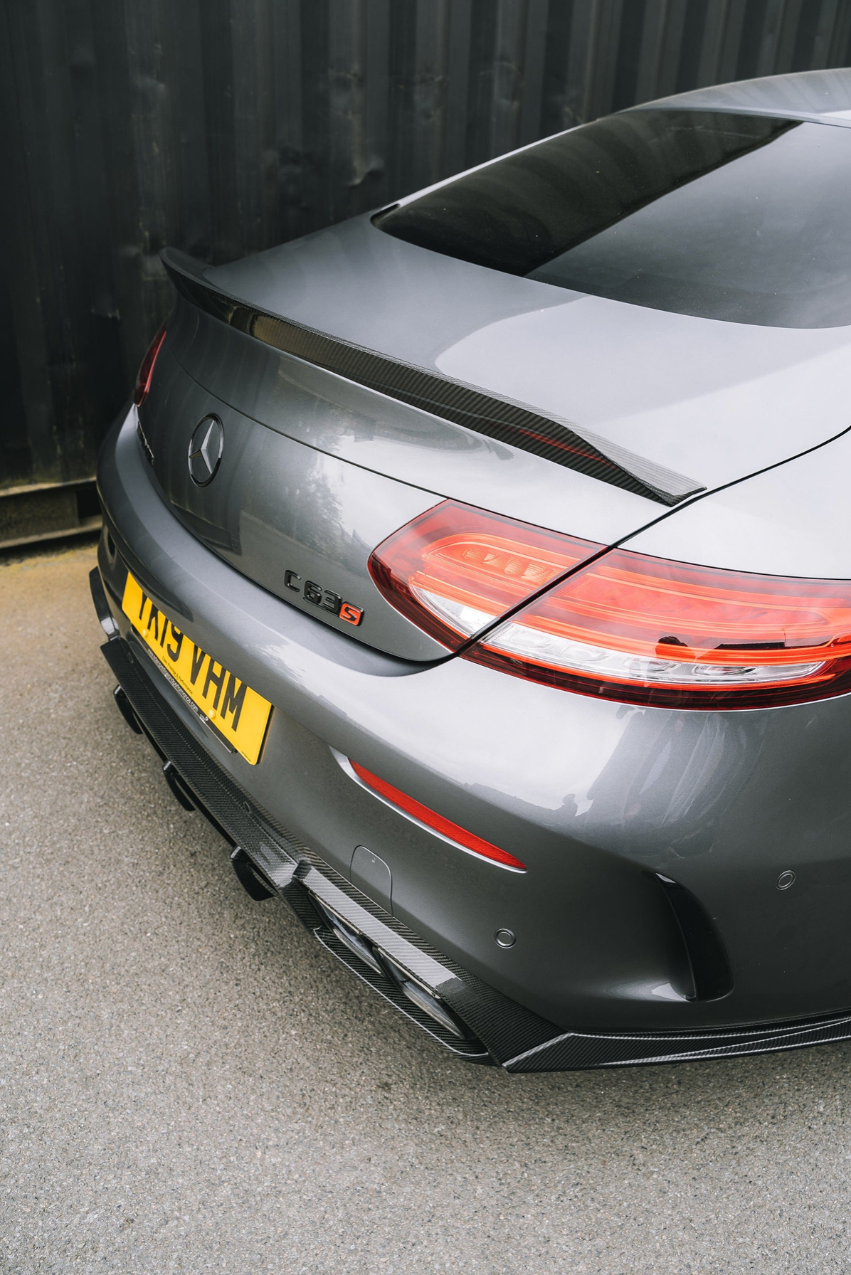 Mercedes-Benz C63 W205 Coupe Carbon Rear Spoiler OEM Style – CT Design