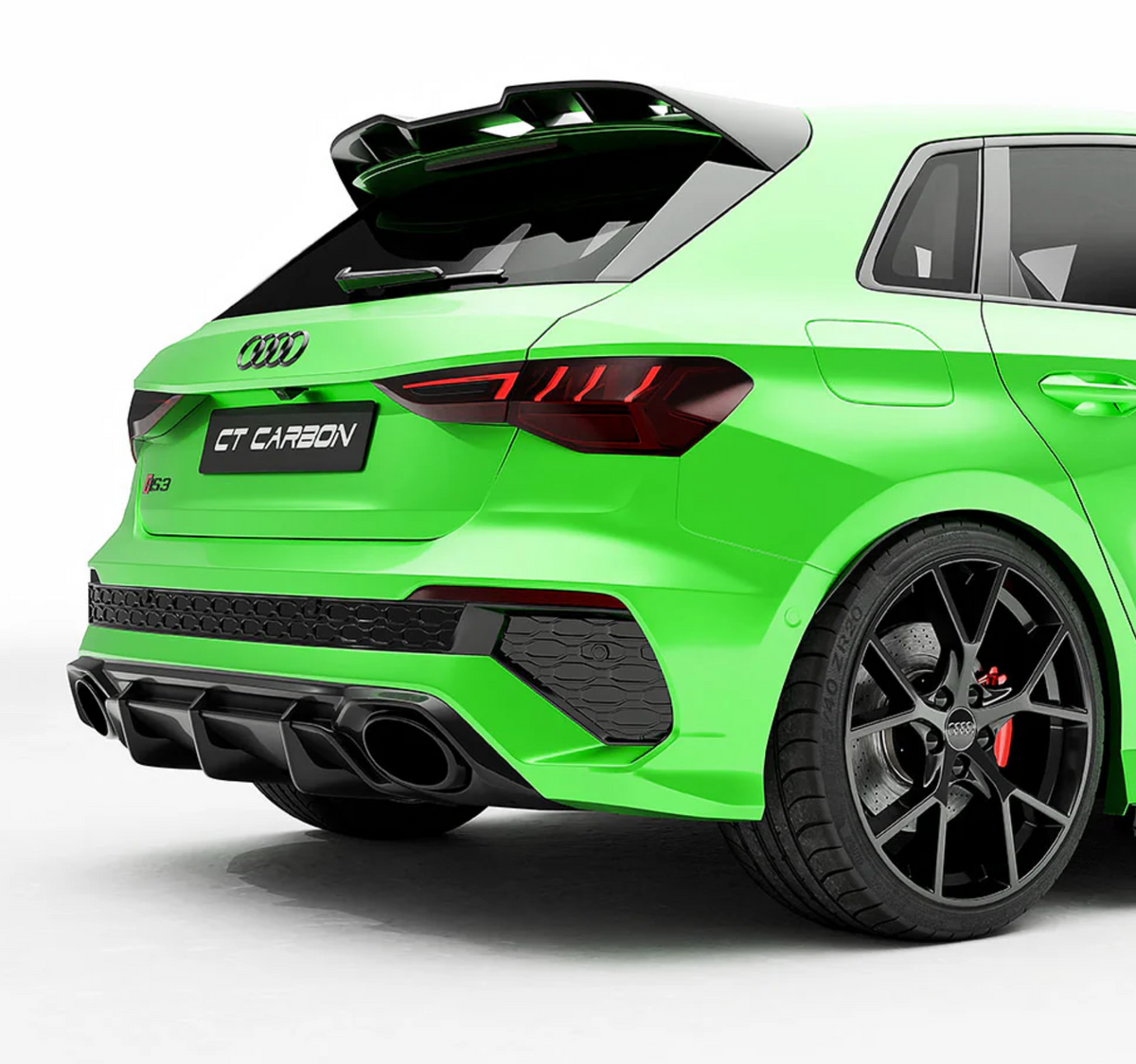 Audi RS3 8Y Pre-Facelift Carbon Rear Diffuser V2 – CT Design