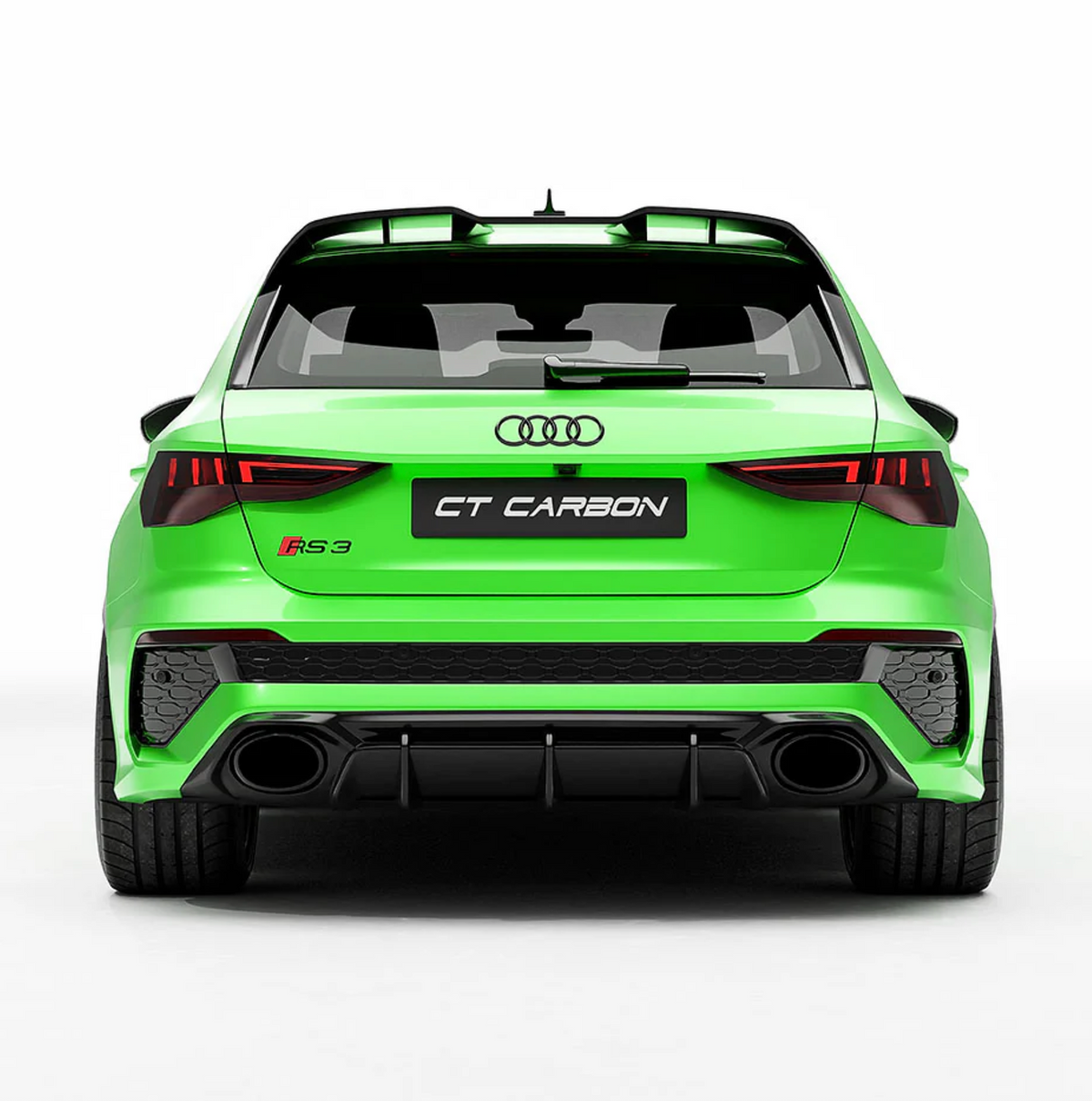 Audi RS3 8Y Pre-Facelift Carbon Rear Diffuser V2 – CT Design