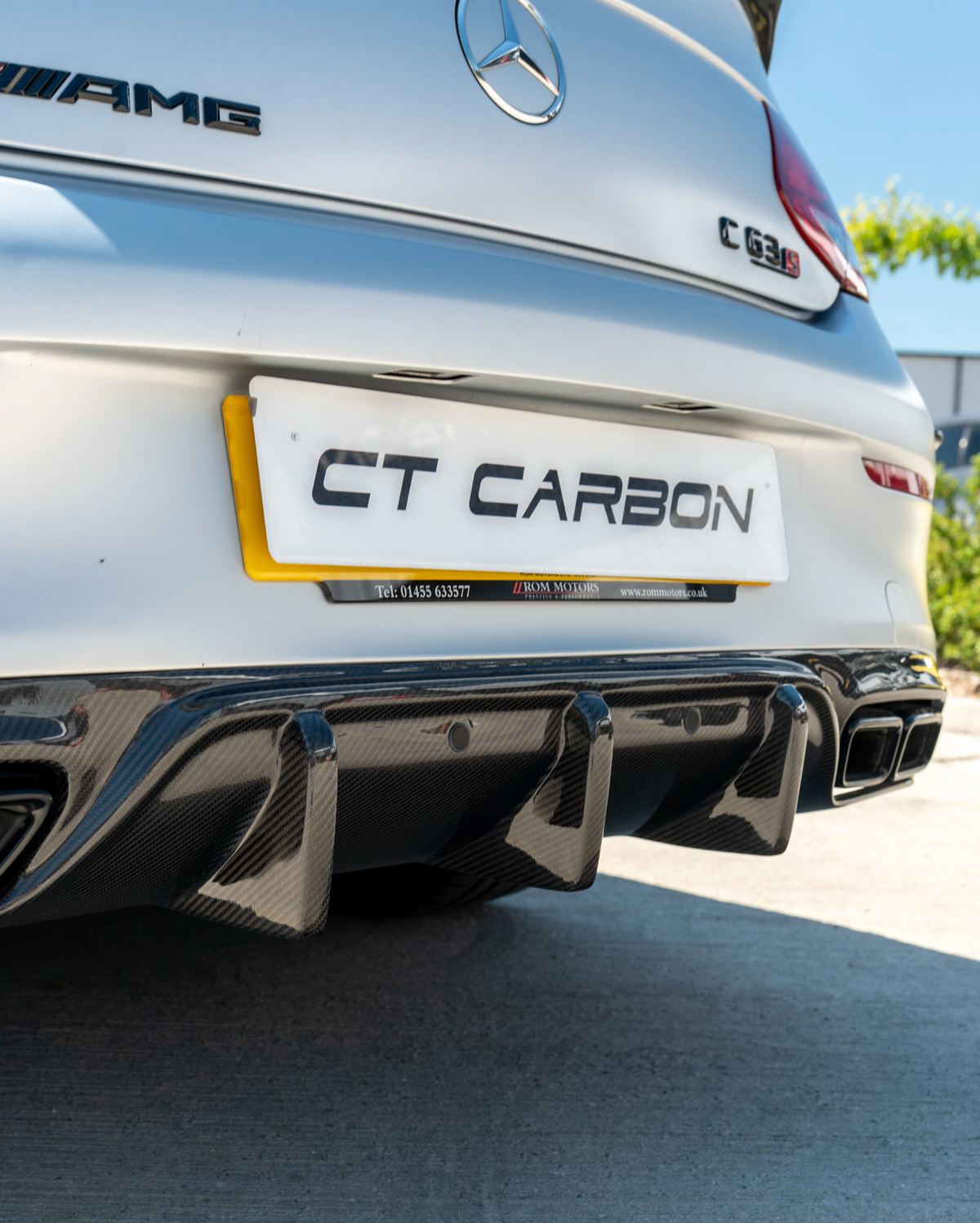 Mercedes C63 W205 Coupe Carbon Rear Diffuser OEM Style – CT Design