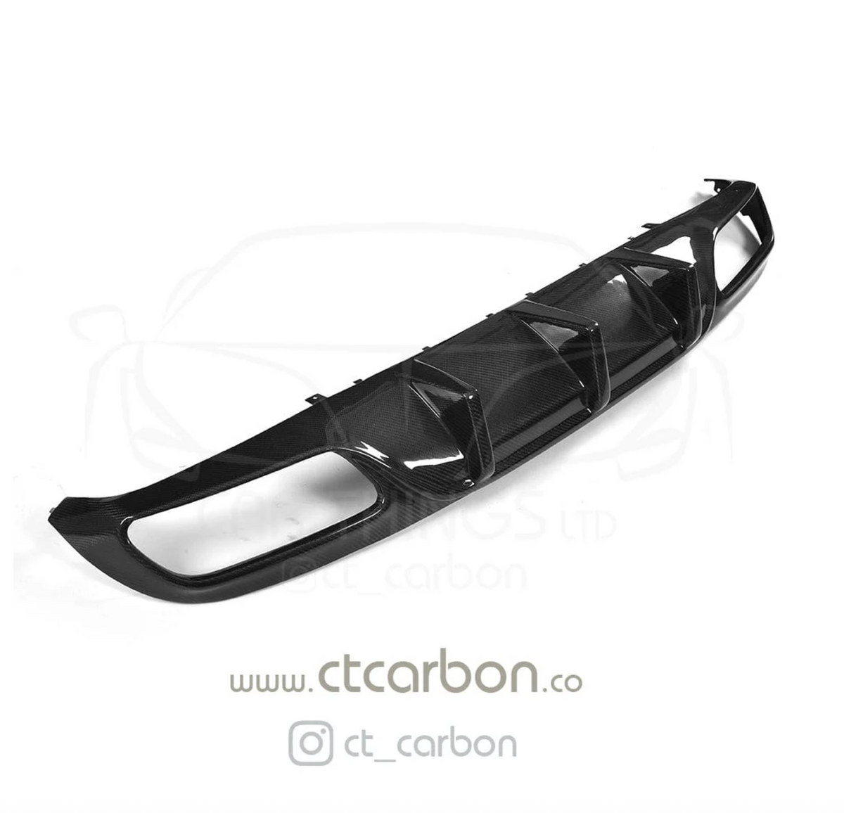 Mercedes C63 W205 Coupe Carbon Rear Diffuser OEM Style – CT Design