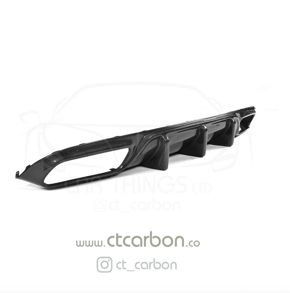 Mercedes C63 W205 Coupe Carbon Rear Diffuser OEM Style – CT Design