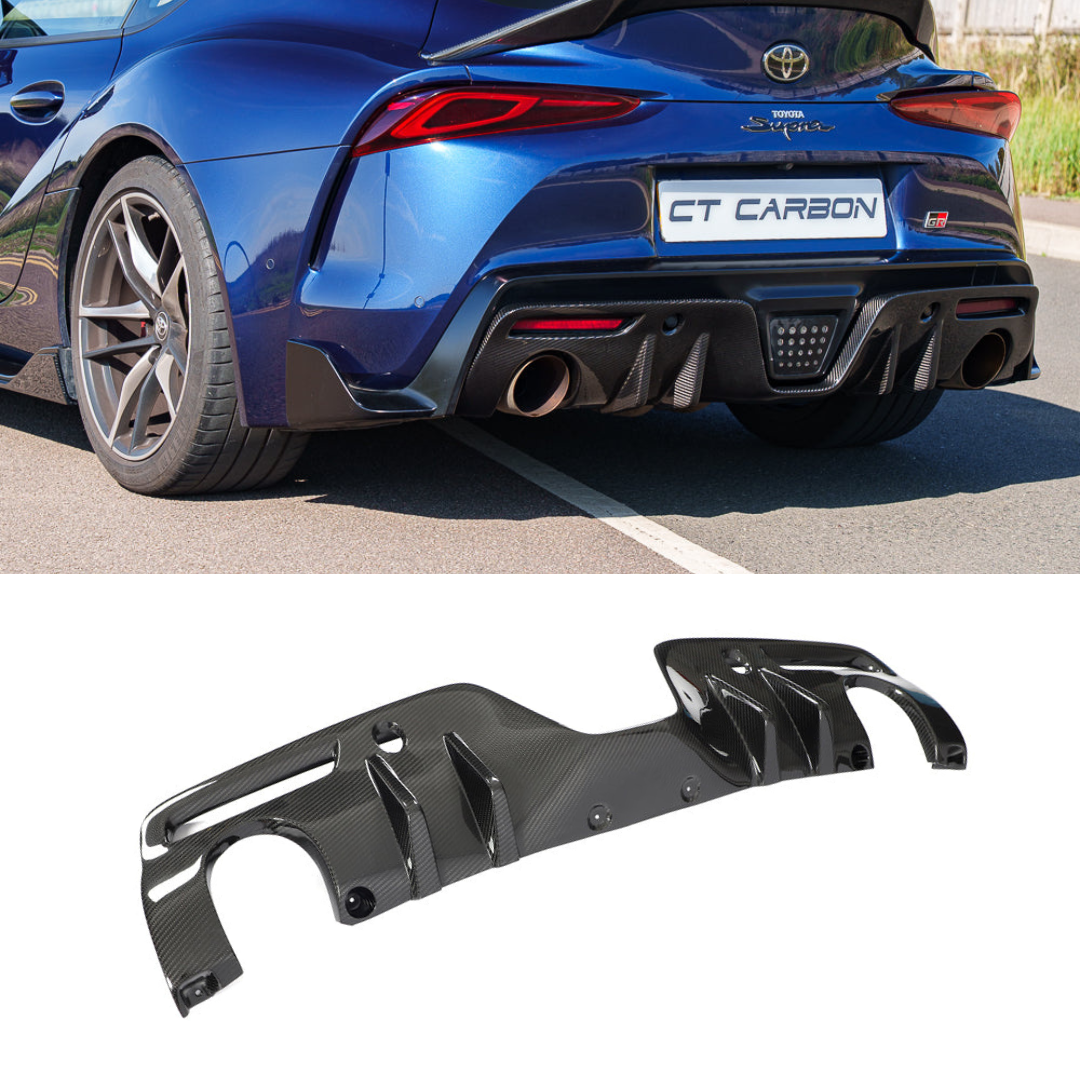 Toyota GR Supra A90 Carbon Rear Diffuser V2 – CT Design