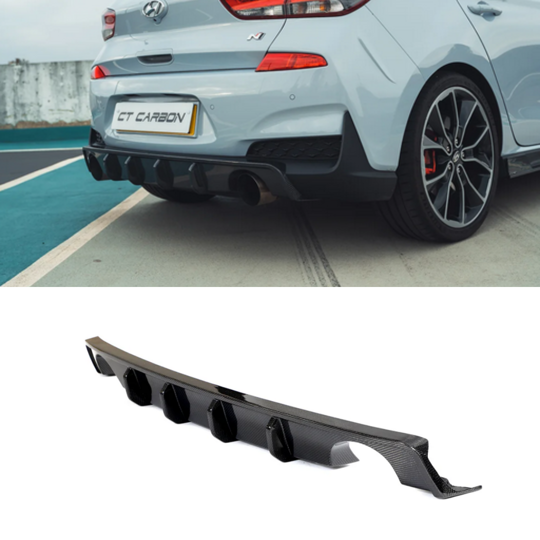 Hyundai i30N Pre-Facelift Carbon Rear Diffuser – CT Design