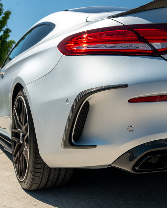 Mercedes C63 W205 Coupe Carbon Rear Canards – CT Design