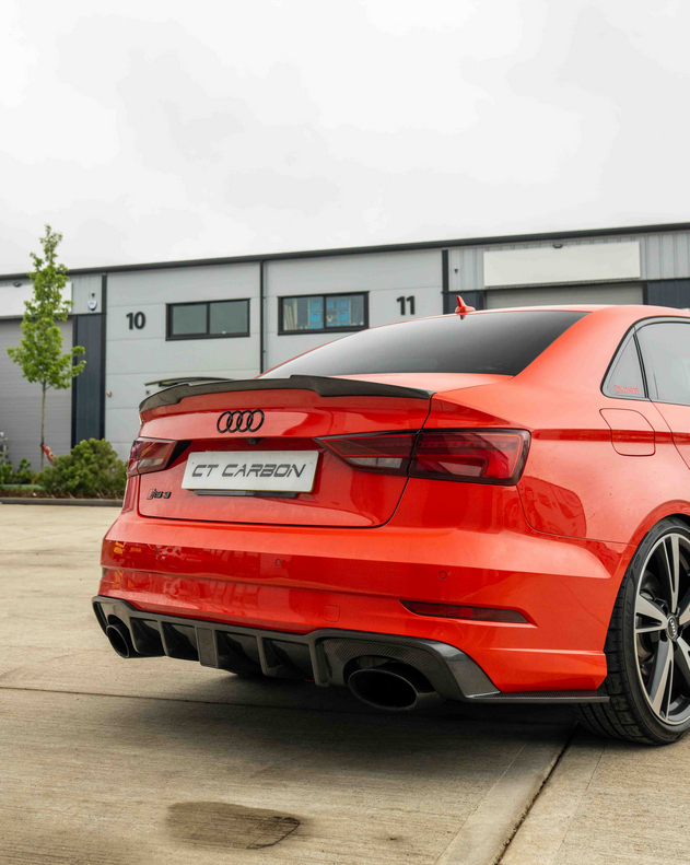 Audi A3 / S3 / RS3 8V Saloon Carbon Rear Spoiler Lip – CT Design