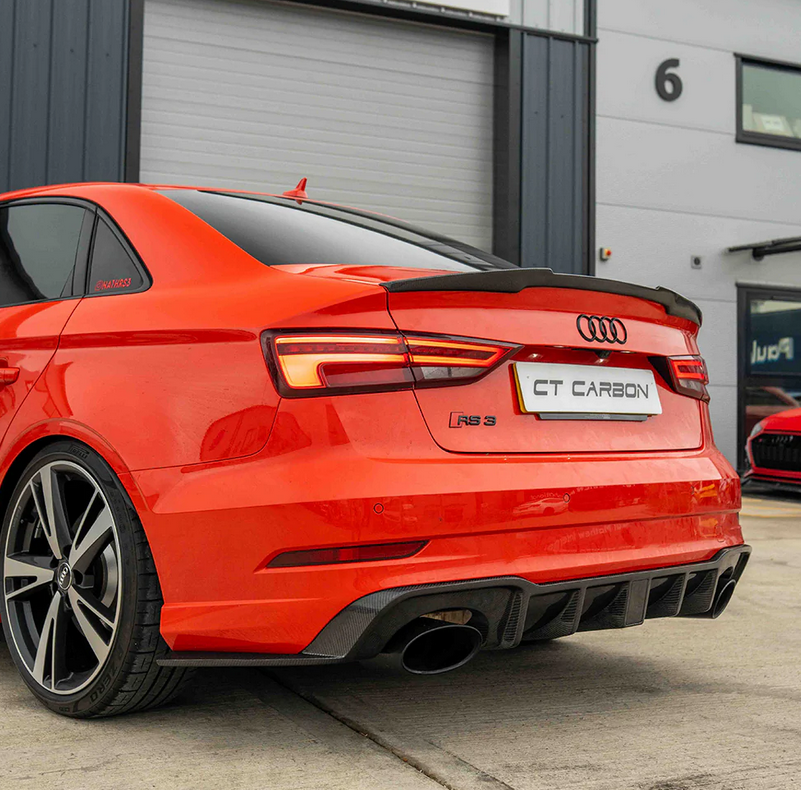 Audi A3 / S3 / RS3 8V Saloon Carbon Rear Spoiler Lip – CT Design