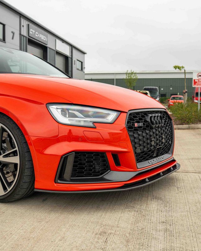 Audi RS3 8V Saloon Carbon Front Lip – CT Design