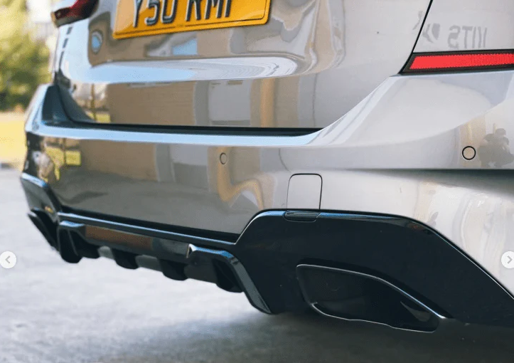 BMW 3 Series G20/G21 Gloss Black Rear Diffuser V2 – CT Design