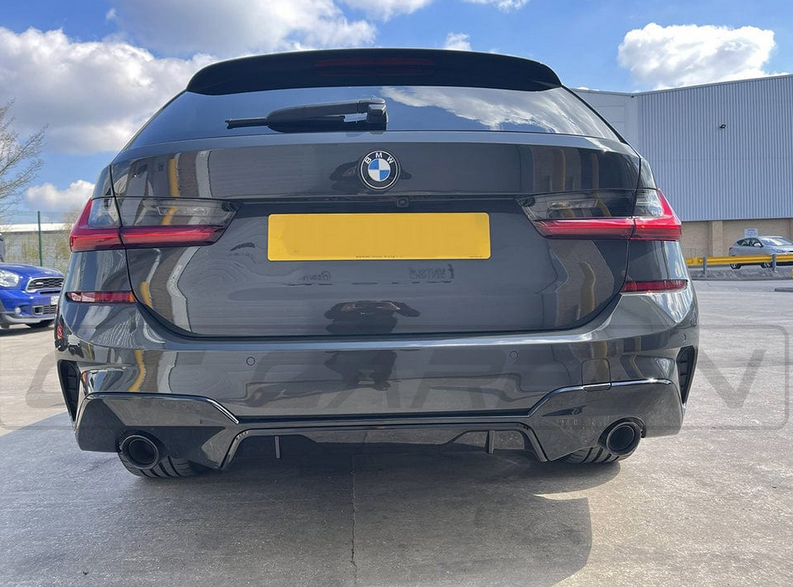 BMW 3 Series G20 / G21 Gloss Black Rear Diffuser V3 – CT Design