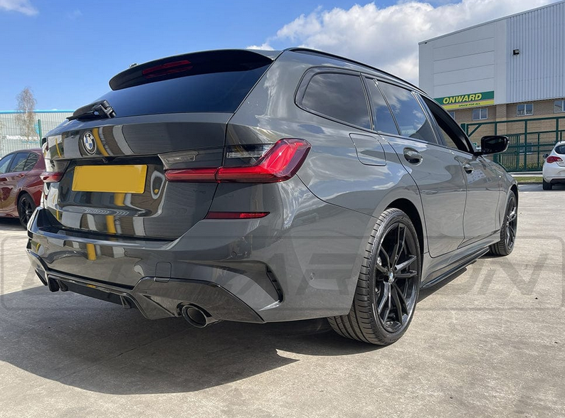 BMW 3 Series G20 / G21 Gloss Black Rear Diffuser V3 – CT Design