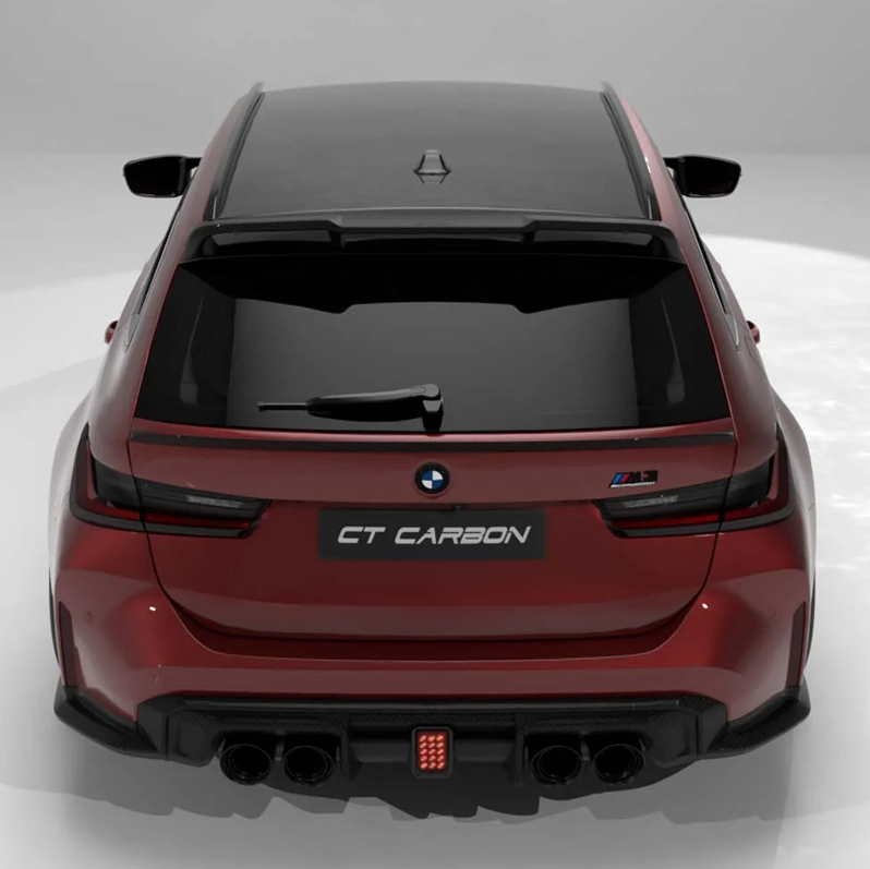 BMW M3 G81 Touring Carbon Roof Spoiler V4 – CT Design