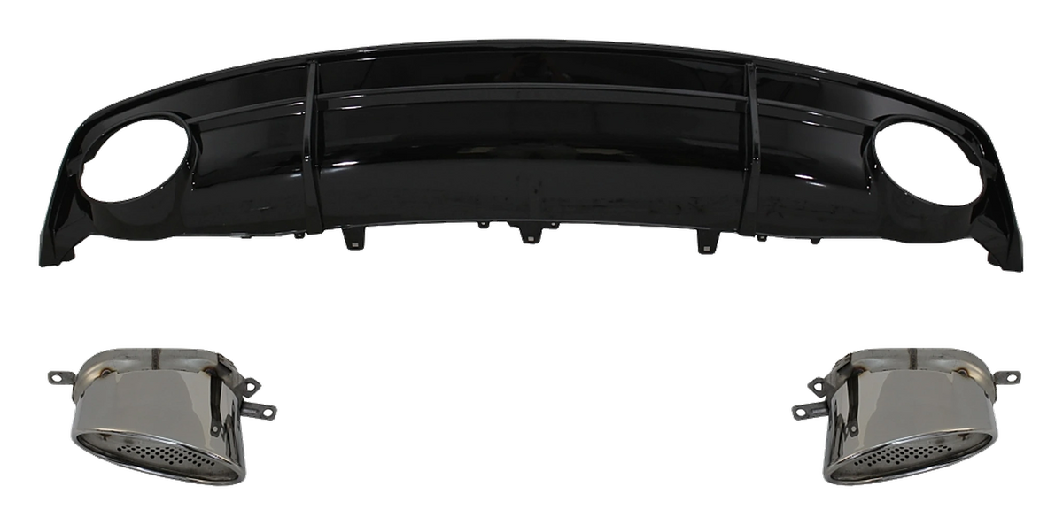 Audi A7 Facelift Rear Diffuser RS7 Look V2