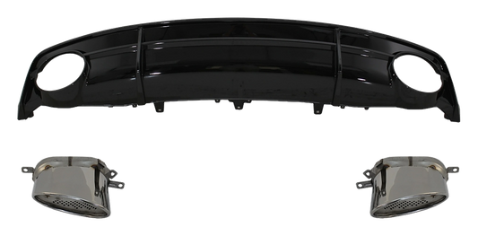 Audi A7 Facelift Rear Diffuser RS7 Look V2