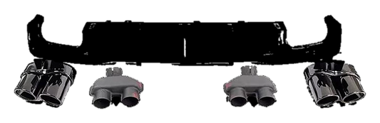 Audi A7 S-Line (4K) Rear Diffuser S7 Look V3