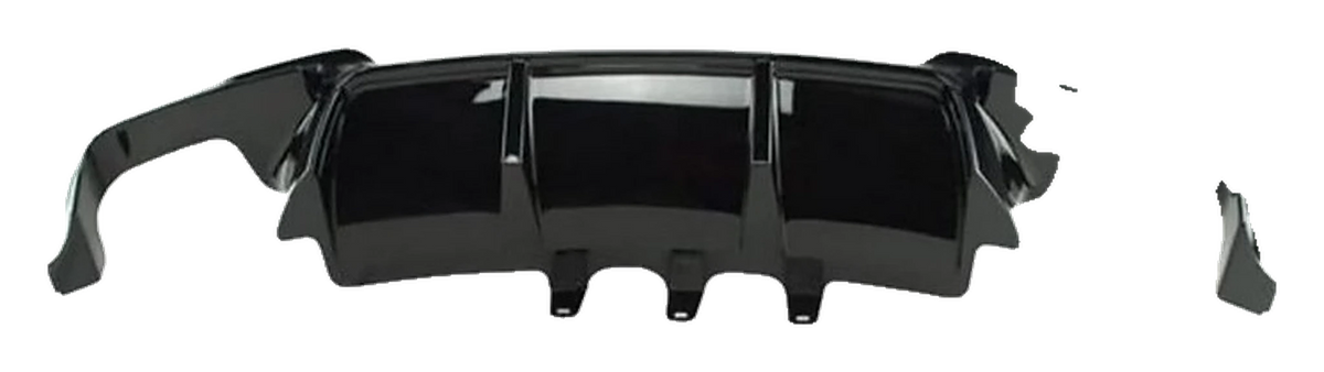 BMW F10 Sedan M5 Look Dual-Exit Rear Diffuser M Performance Gloss Black V5