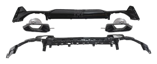 BMW G20 LCI/G21 LCI Rear Diffuser & Exhaust Tips M340I Look V2