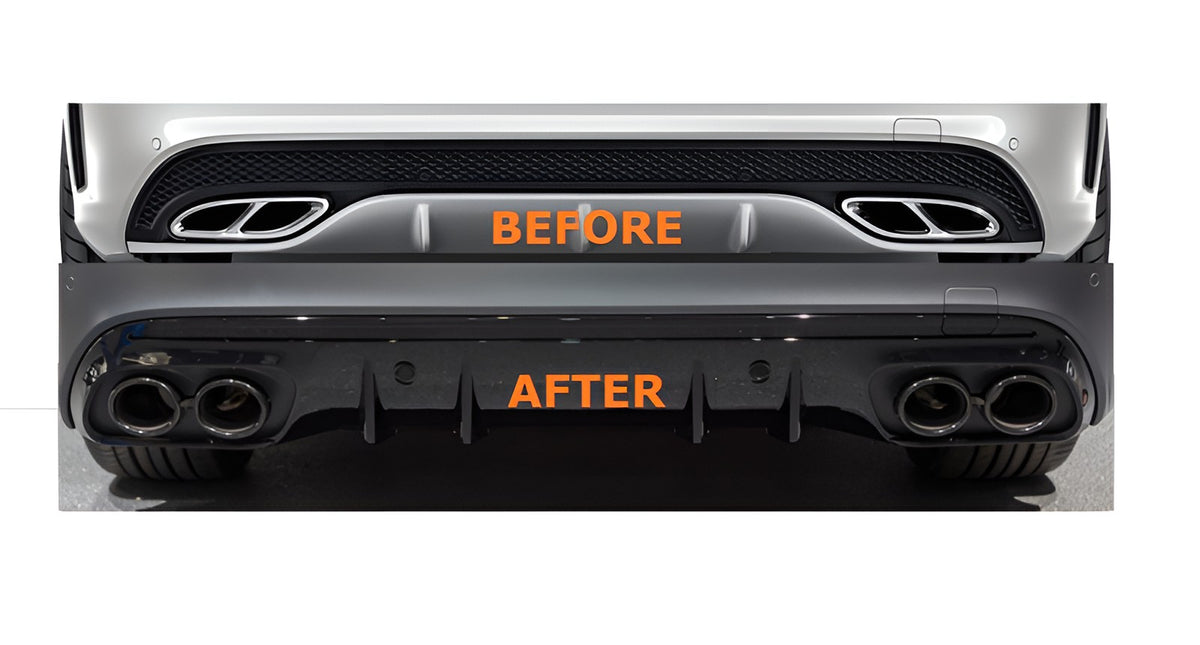 Mercedes-Benz C-Class (W205) Rear Diffuser Package C43 AMG Facelift Look – Ref. B205GA8856803