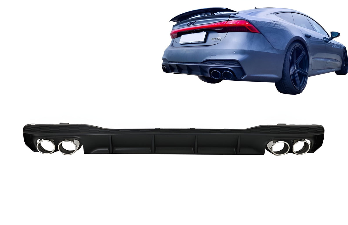 Audi A7 S-Line (4K) Rear Diffuser S7 Look – Ref. 4KSL-DIFFDURS7L-ERBC – original photo