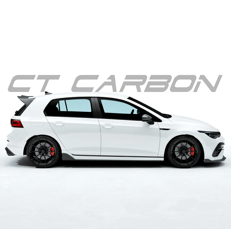 VW Golf 8 R MK8 Carbon Side Skirts – CT Design