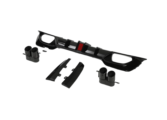 BMW 3 Series G20/G21 Pre-Facelift Gloss Black Rear Diffuser – CT Design