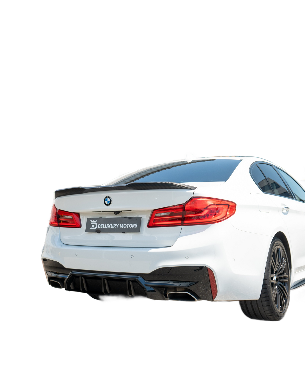 BMW 5 Series G30 / G31 Gloss Black Rear Diffuser V2 – CT Design
