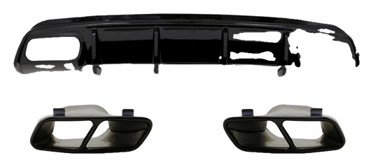 Mercedes-Benz A-Class (W176) Rear Diffuser Set A45 AMG Look