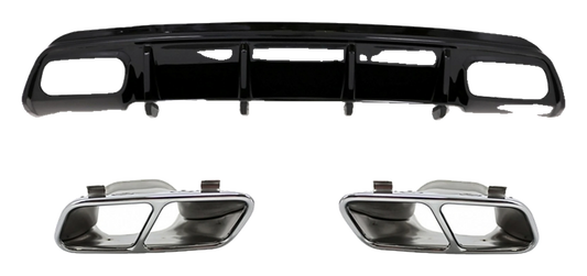 Mercedes-Benz A-Class (W176) Rear Diffuser Set A45 AMG Look