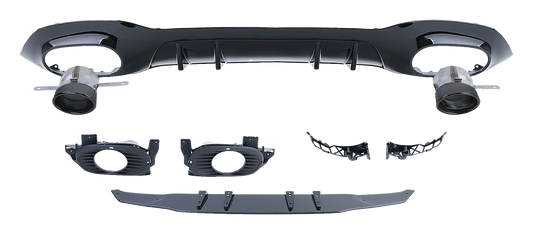 Mercedes-Benz A-Class (W177) Rear Diffuser Set A35 AMG Look V1