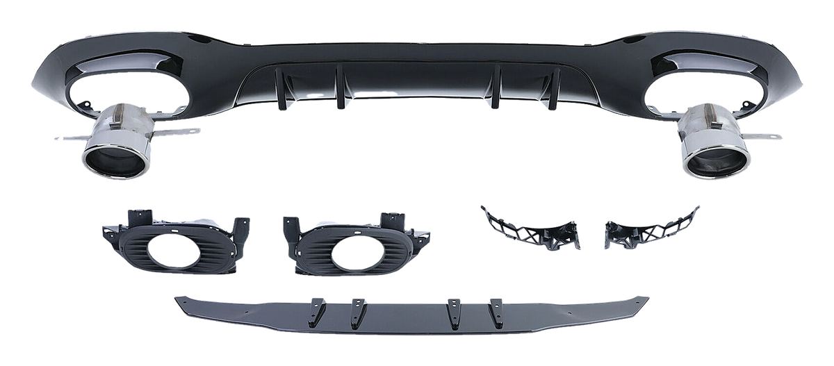 Mercedes-Benz A-Class (W177) Rear Diffuser Set A35 AMG Look V2