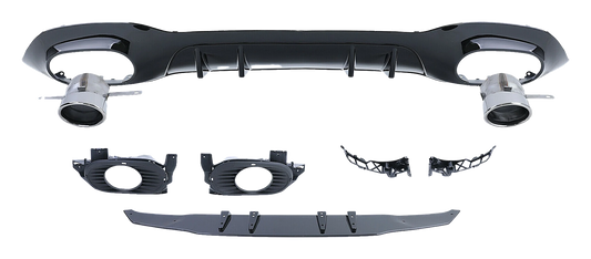 Mercedes-Benz A-Class (W177) Rear Diffuser Set A35 AMG Look V2