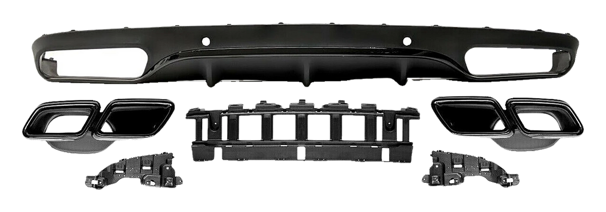 Mercedes-Benz C-Class Coupe (W205) Rear Diffuser Package C63 AMG Look