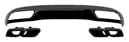 Mercedes-Benz C-Class (W205) Rear Diffuser Package C63 AMG Look