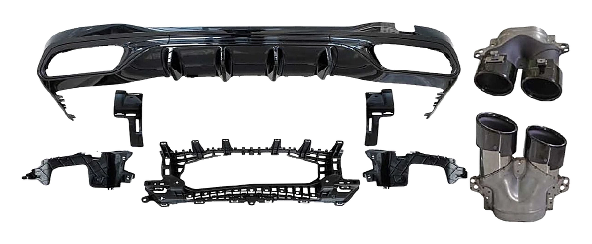 Mercedes-Benz C-Class (W206) Rear Diffuser Package C43 AMG Look V3