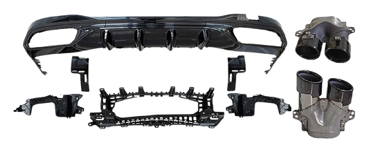 Mercedes-Benz C-Class (W206) Rear Diffuser Package C43 AMG Look V3