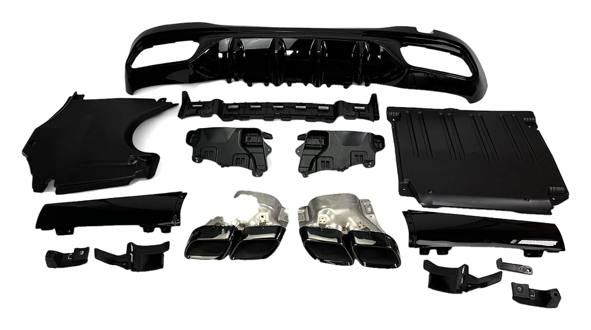 Mercedes-Benz C-Class (W206) Rear Diffuser Package C63 AMG Look V1